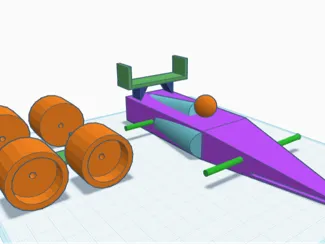 Low Poly F1 Car