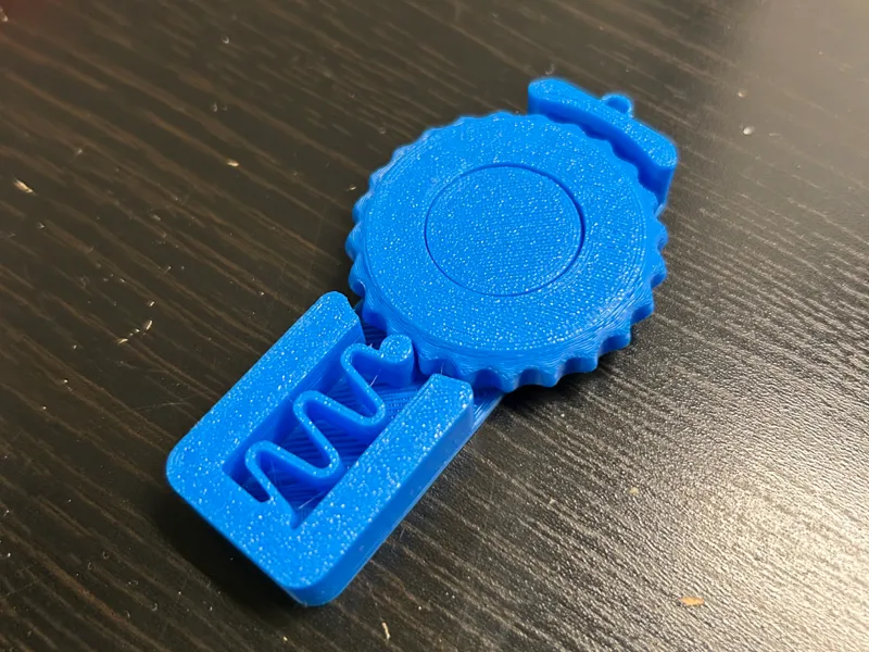 Spin clicker fidget keychain