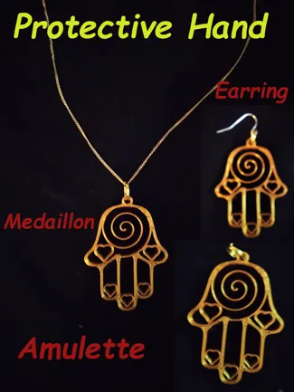 Protective Hand Amulette/Earring Lucky Charm 
