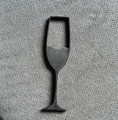 Champagne Flute Wall Decor