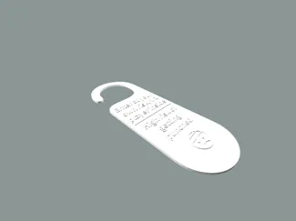 Warning, VR player inside Door hanger