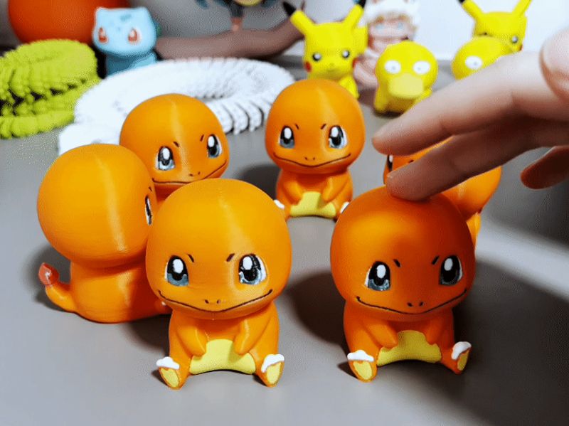 《宝可梦》小火龙按压玩具Pok é mon Charmander Press Toy 可爱解压小玩具