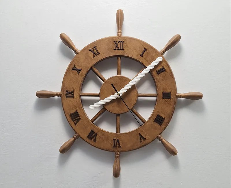 Ship's Wheel Clock