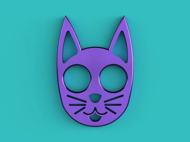 Cat Defense Keychain