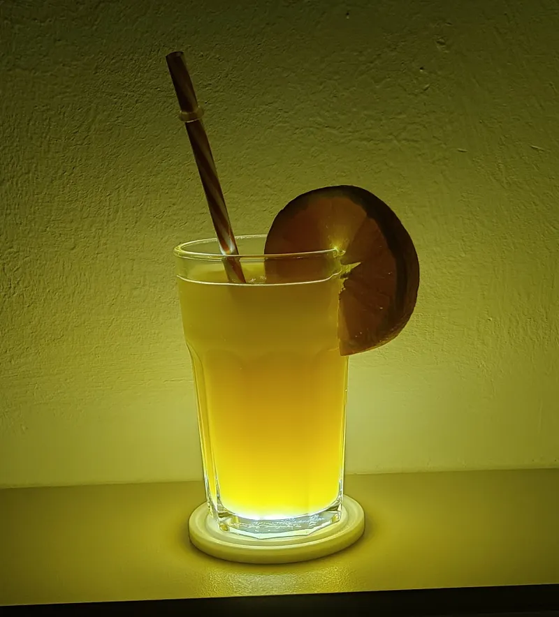 LED Diffusor Coaster for Coacktail Drink or Bottle