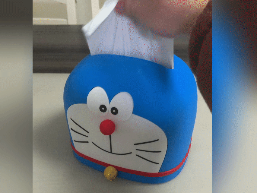 叮当猫哆啦A梦纸巾盒（分色打印无需AMS）