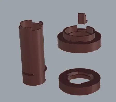 Central Shaft Component Separation Design