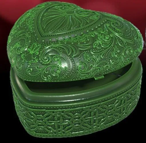 St Valentine Heart Tresure Box