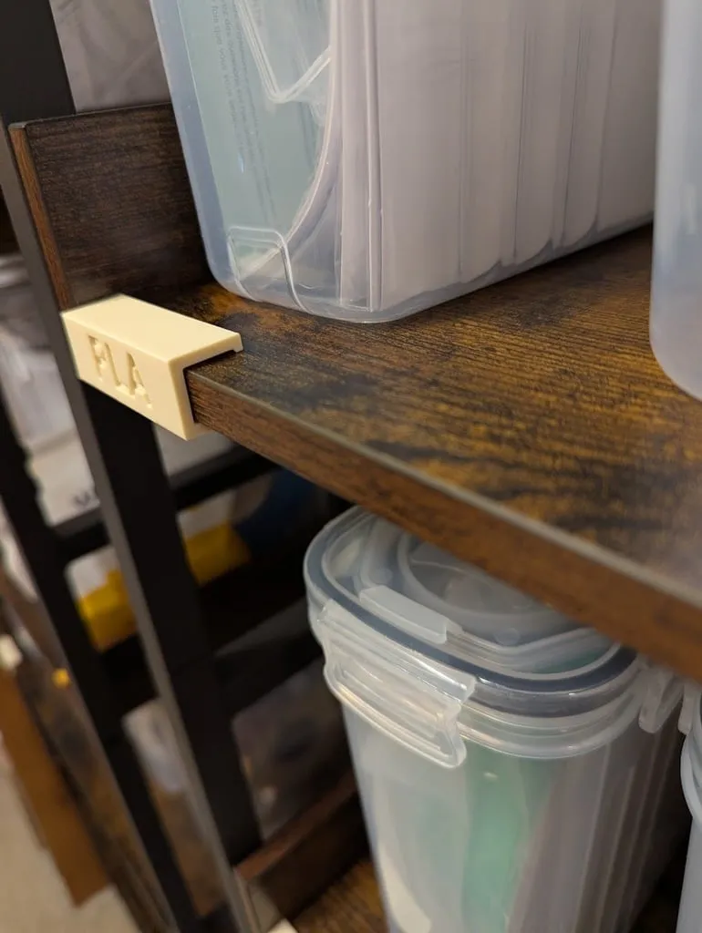 Simple Customizable Clip-On Shelf Label