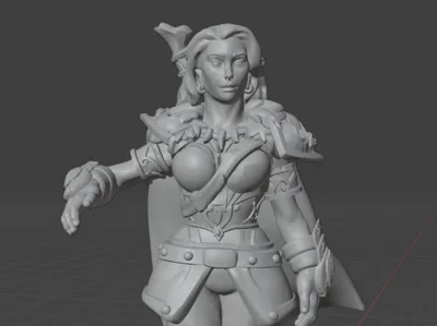 Elven Lady for DnD