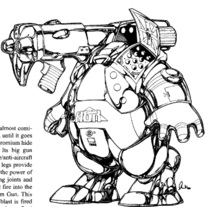 Rifts RPG fatboy glitterboy. 