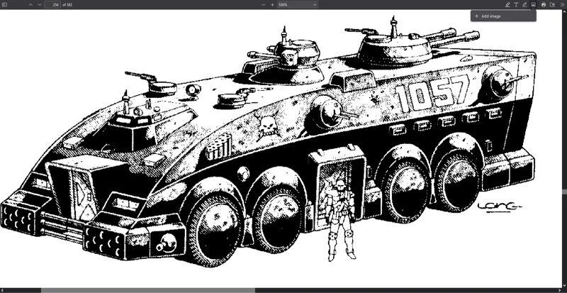 Rifts RPG coalition Mark V APC