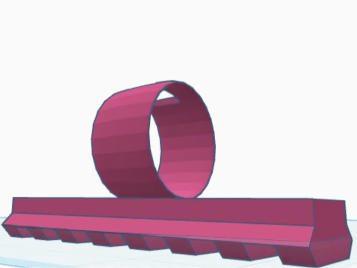 rail for extended aap01 printed barrel 