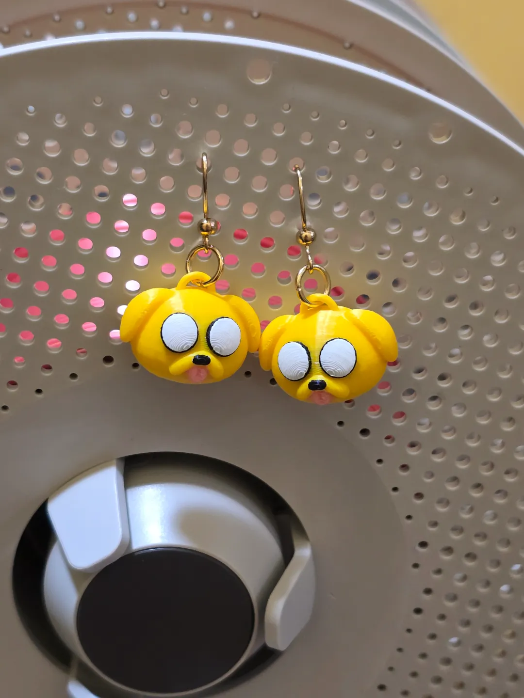 3D Adventure time jake the dog earrings view 2