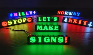 Modular RGB Led Sign V2
