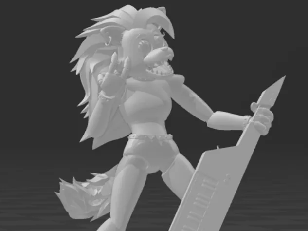 fnaf security breach Roxy rocking n' cracked