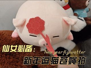 新年逗猫苍蝇拍