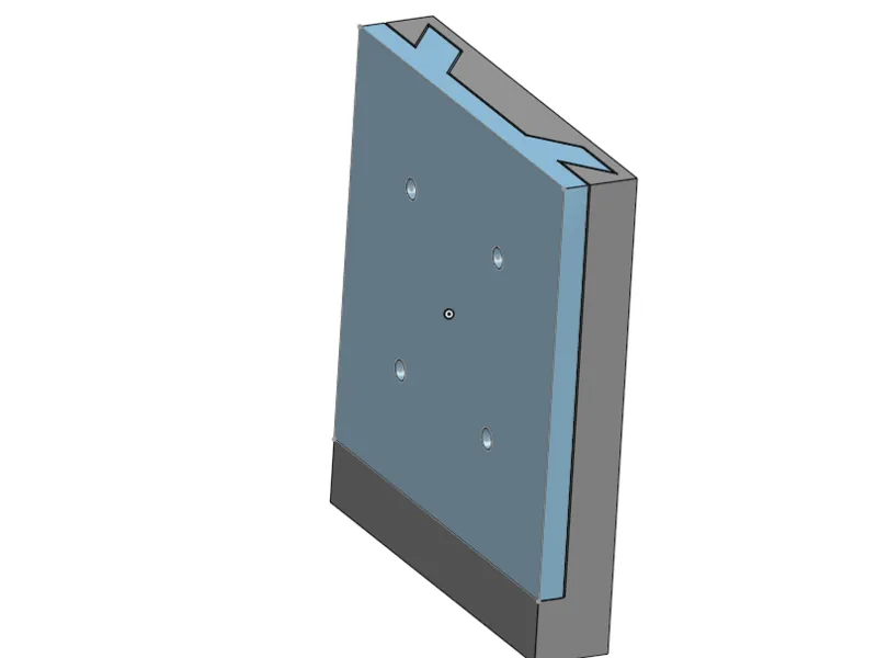 Wall mount objets with M3 screw slot