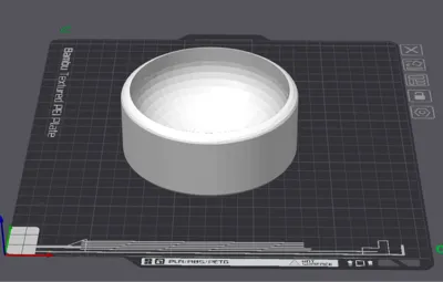 Dog bowl. Small, with round bottom for small dogs.