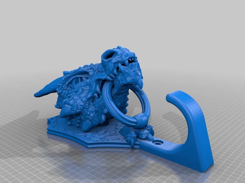 Dragon Head wall hook (remix)