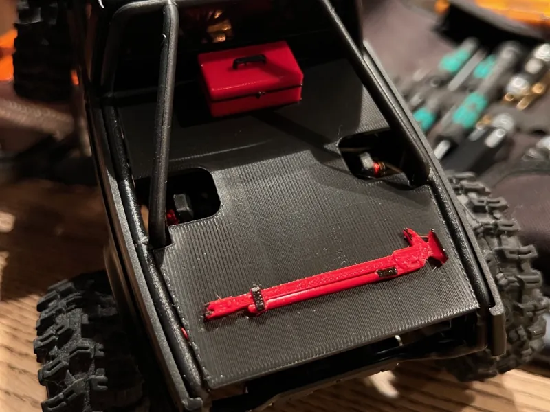TRX4m IR60 Bed Cover Injora with Jack and Toolbox