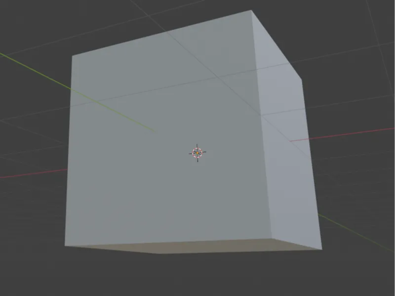 blender default cube irl