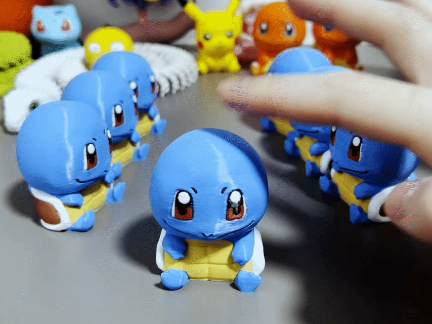 《宝可梦》杰尼龟按压玩具Pok é mon Squirtle Press Toy 可爱解压小玩具