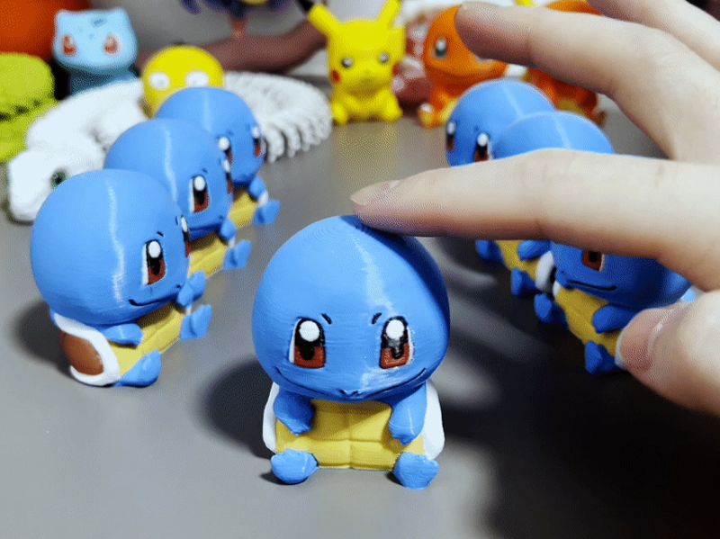 《宝可梦》杰尼龟按压玩具Pok é mon Squirtle Press Toy 可爱解压小玩具