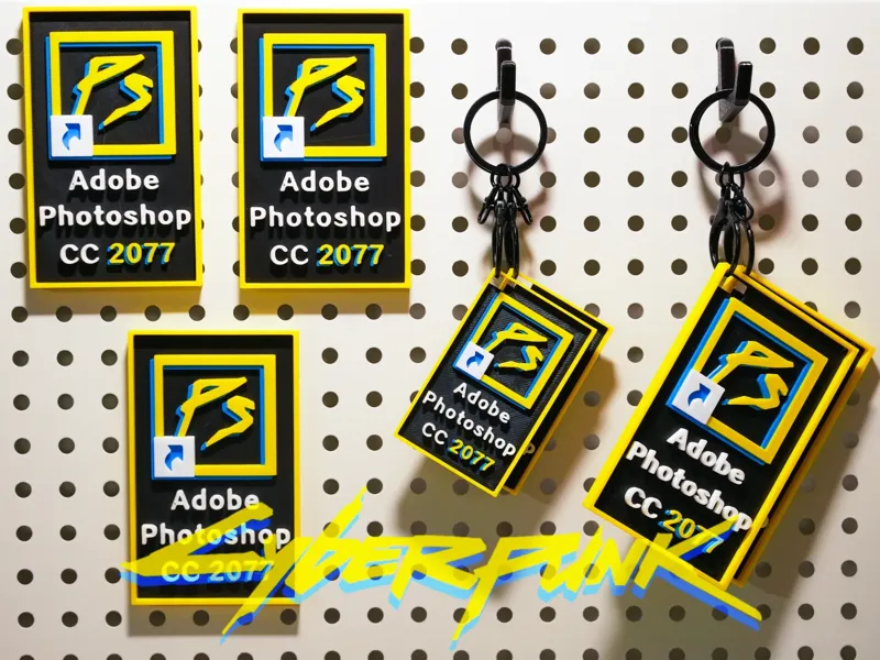 赛博朋克Photoshop 2077 上号！！（挂饰/冰箱贴）