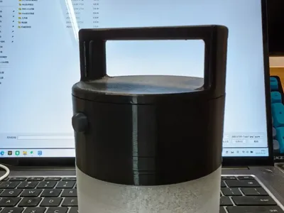 Camping lamp button