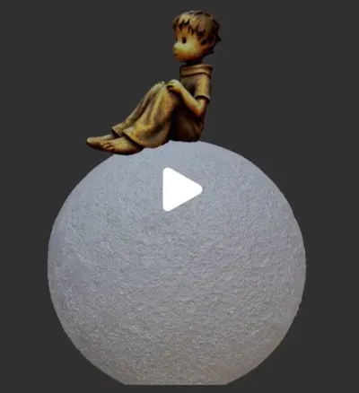 The Little Prince moon lamp