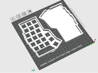 Carcasa para teclado Corne (2 partes cada una)