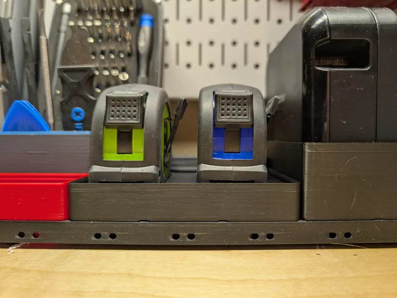 Gridfinity holder for 2 Fastcap Tape Measures