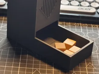Fast Print Dice Tower 快速打印简约风骰塔