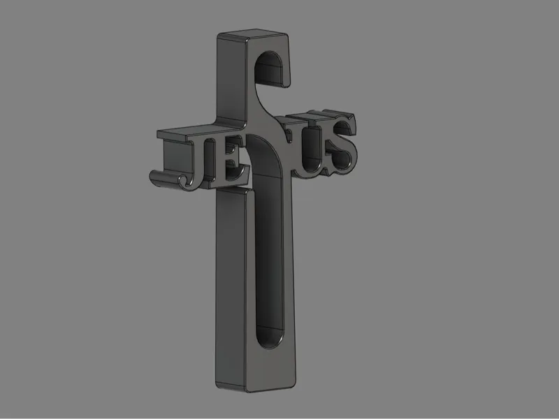 Jesus font cross - 150mm High