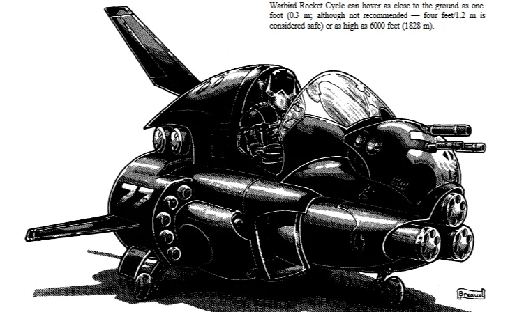 Rifts coalition warbird rocket skycycle