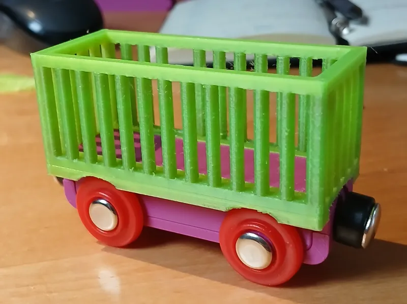 BRIO, Lillabo, Starke Holzeisenbahn Wagen 