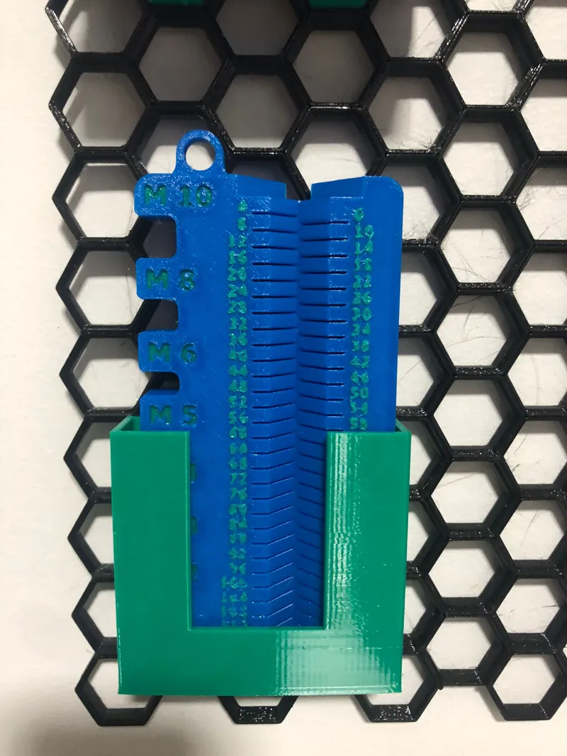 Holder for screw measure tool