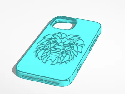 Lion phone case I-phone 15
