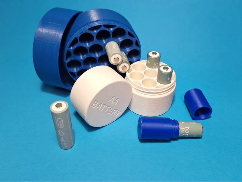 AA Battery storage case