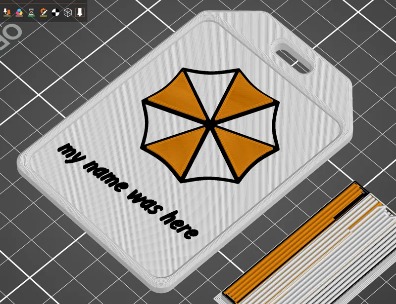 Umbrella Corp Luggage Tag