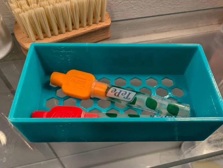 Bath Storage case Hexagonal Open 80x50mm