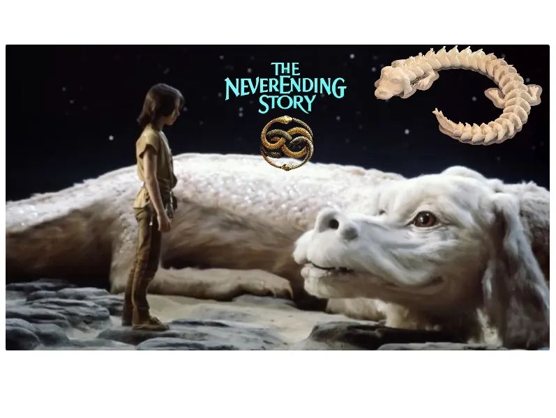 Articulated Falkor Dragon Never Ending Story 