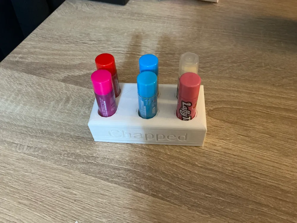 Chapstick Holder 6 Sticks by Iknow3dprinting - MakerWorld