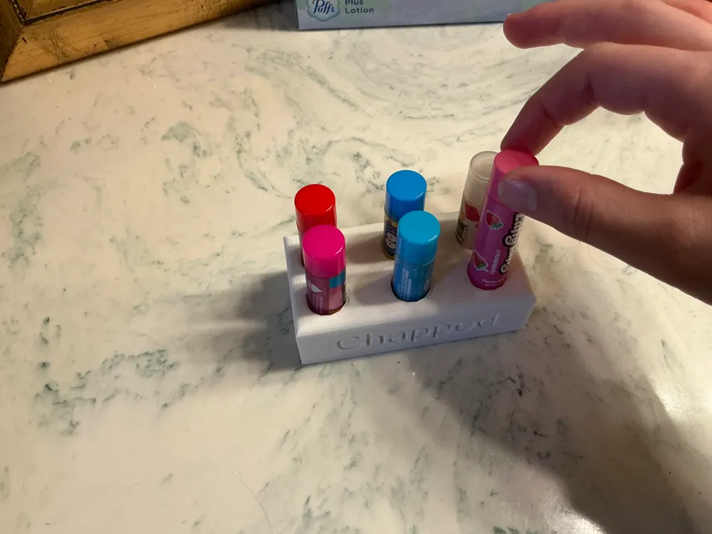 Chapstick Holder 6 Sticks by Iknow3dprinting - MakerWorld