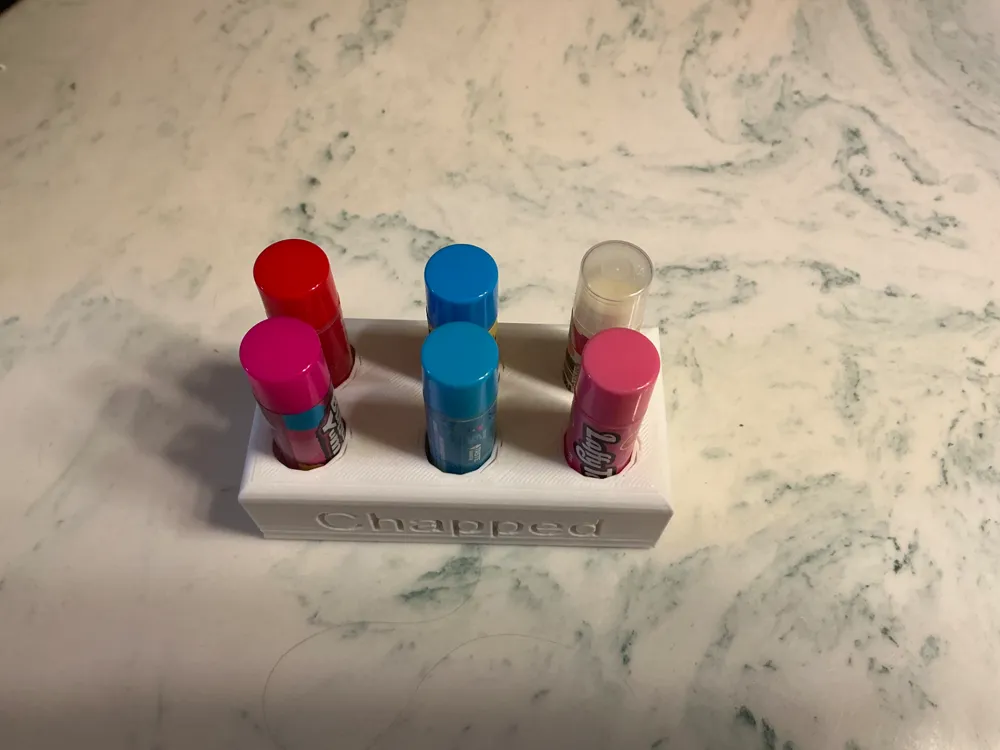 Chapstick Holder 6 Sticks by Iknow3dprinting - MakerWorld