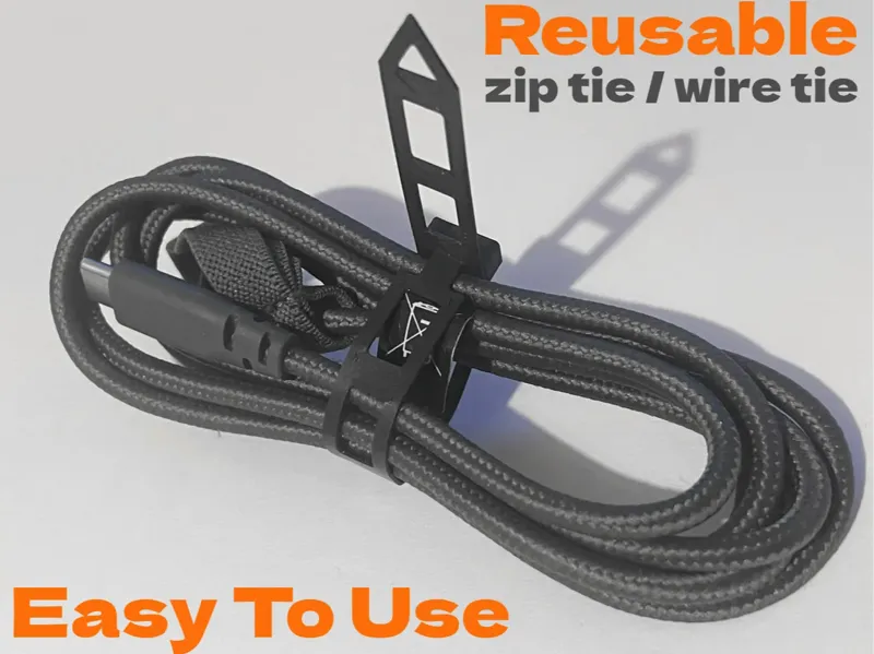 Reusable Cable Tie / Zip Tie - Easy to use