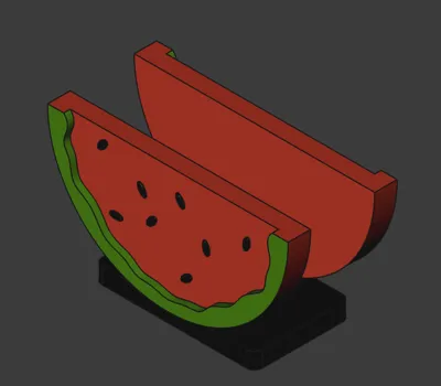 Watermelon-shaped napkin holder