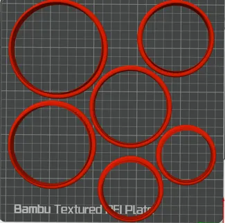 Circle cookie cutters various sizes