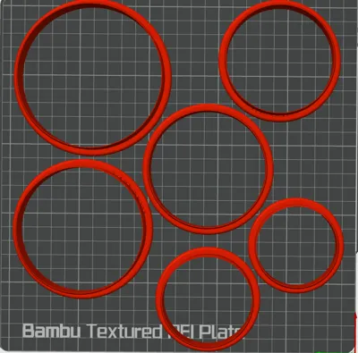 Circle cookie cutters various sizes
